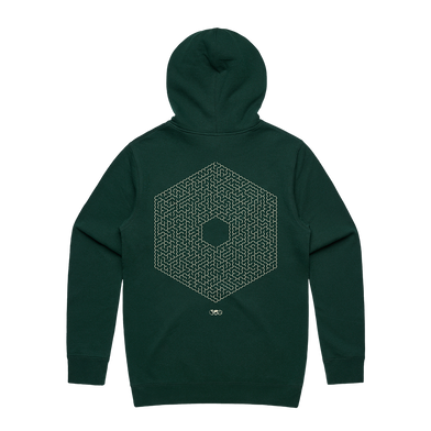 Embroidered Maze Hoodie Back