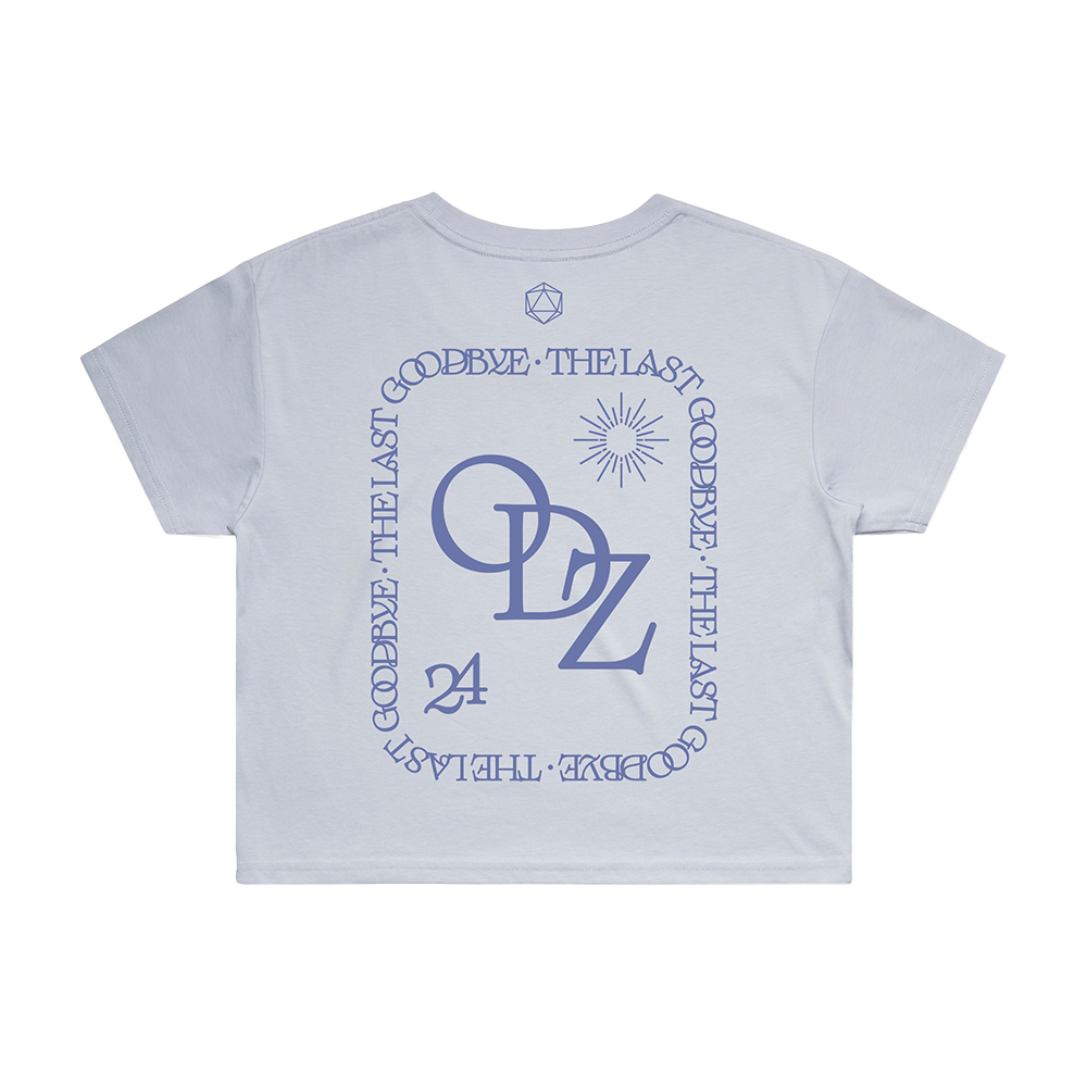 RECURSION CROP TEE (POWDER) Back