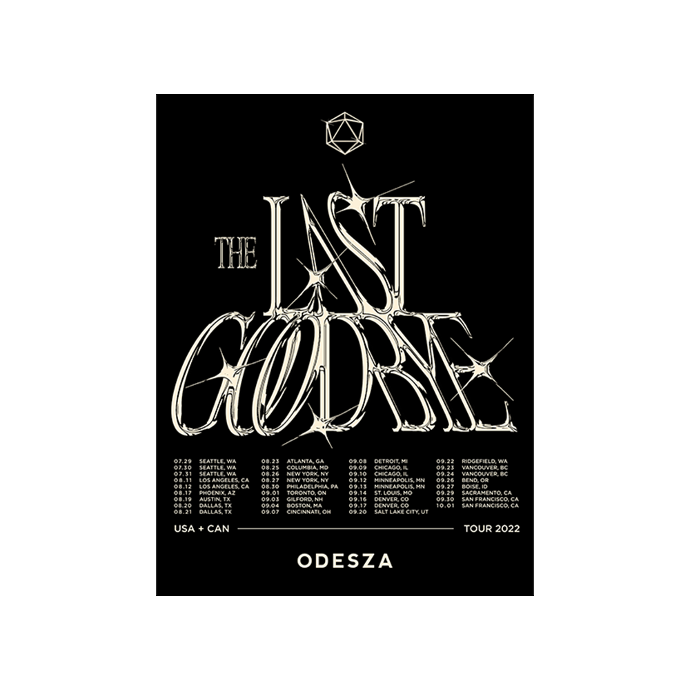 The Last Goodbye Metal Tour Poster - ODESZA