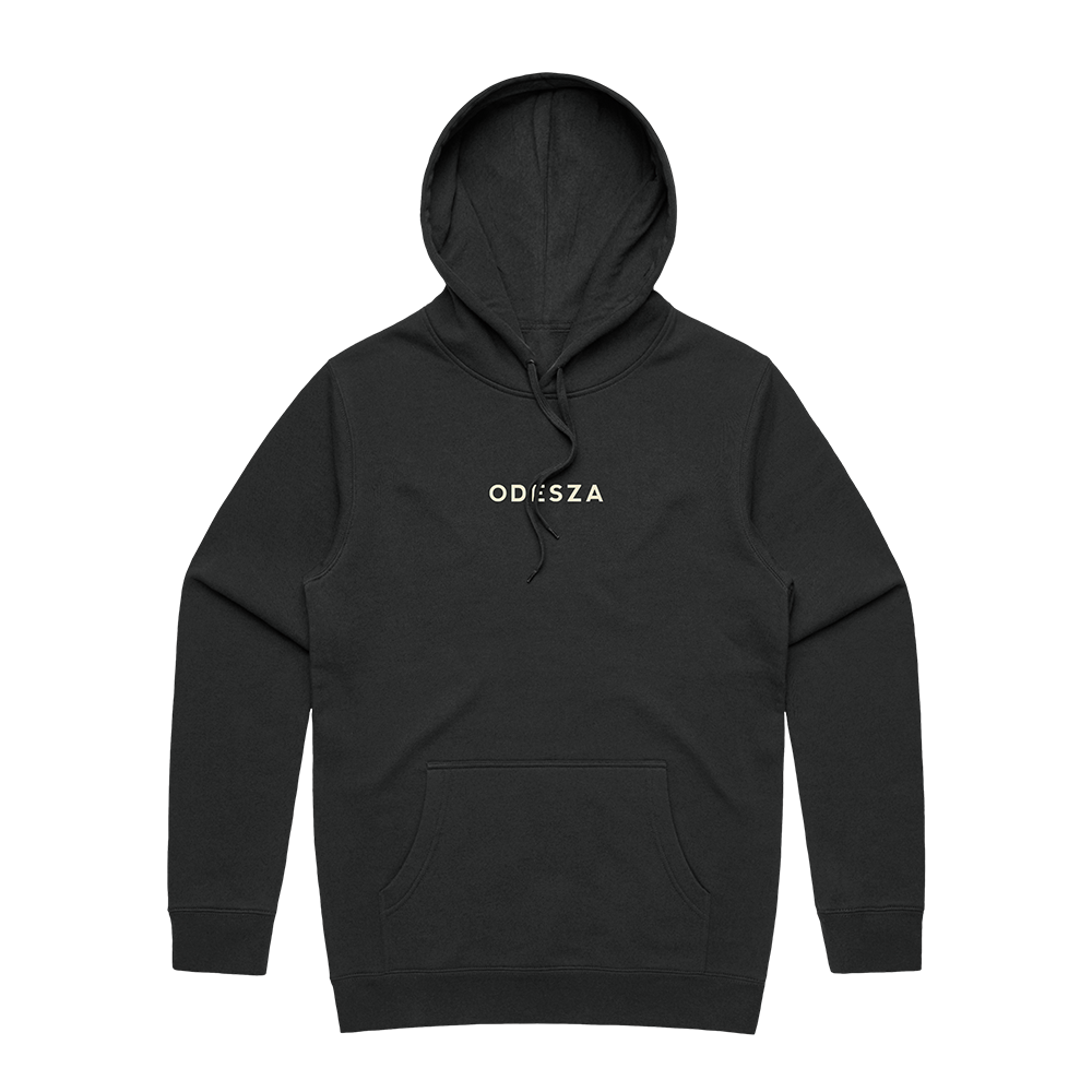 Embroidered Maze Hoodie (Black) Front