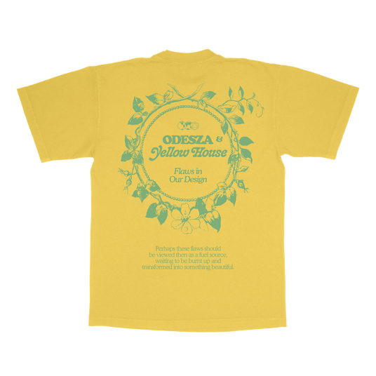 Flaws in Our Design T-Shirt (Yellow) Back