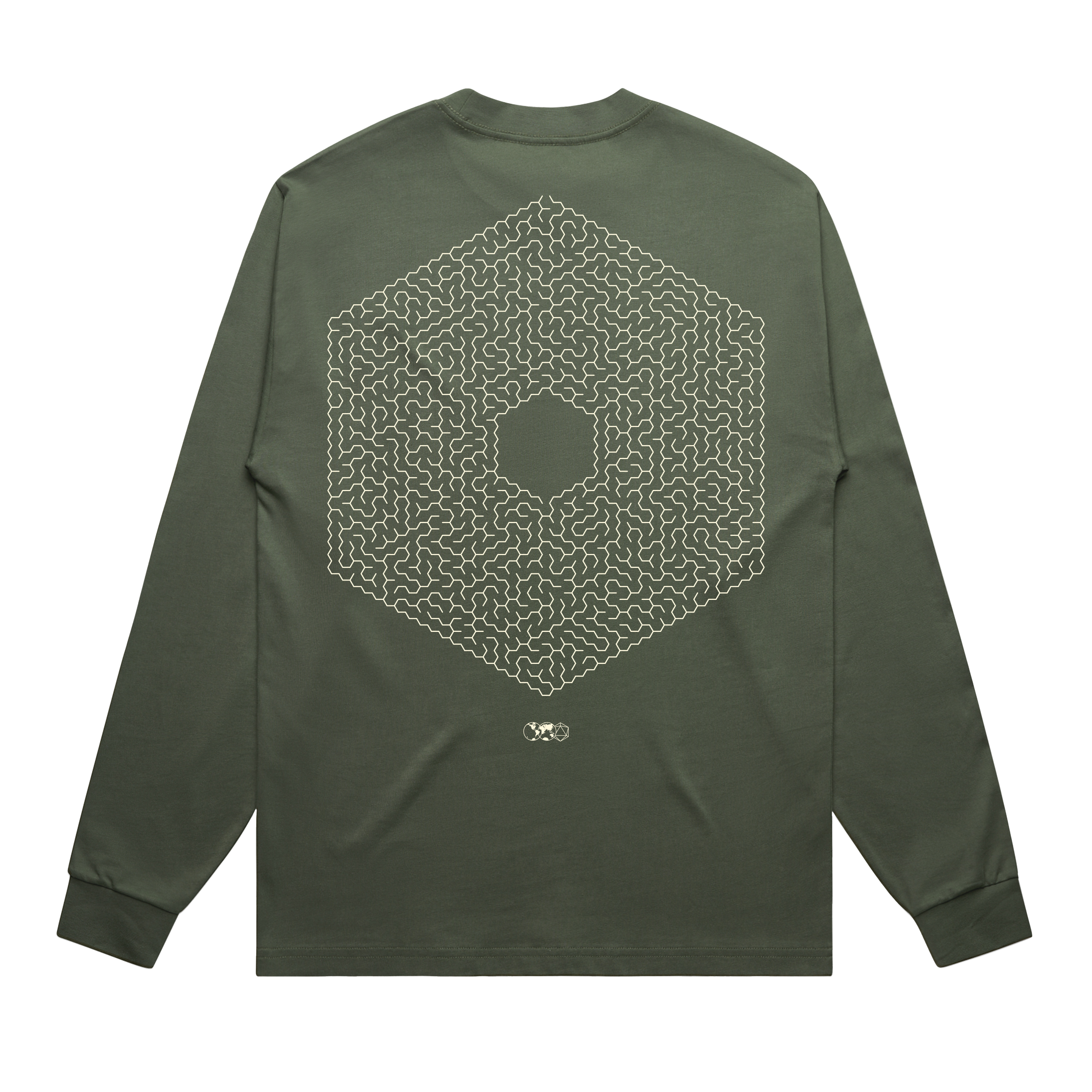 TLG Maze Longsleeve (Green) Back