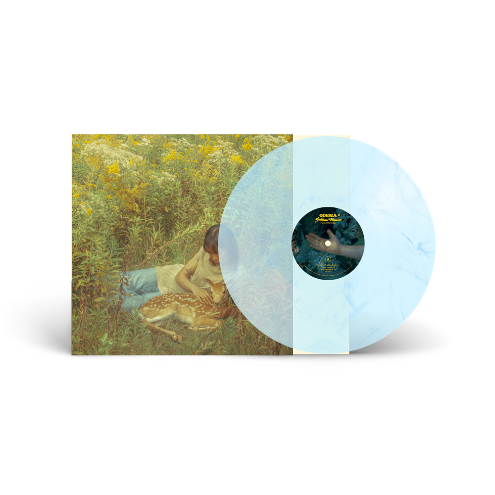 Flaws in Our Design LP - (Sky Blue Vinyl) Front Open Disc Feature